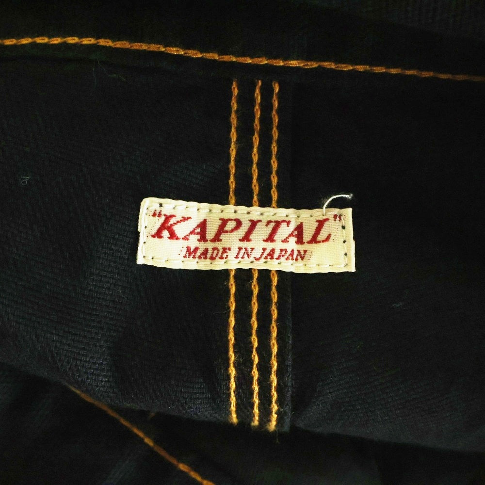 KAPITAL(キャピタル) Light Canvas LUMBER Pants EK-1420LP ペインターパンツ ブラック