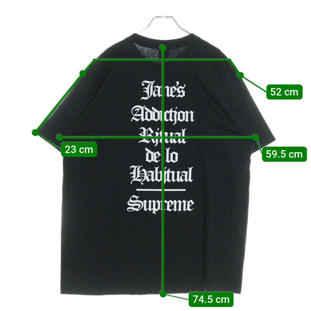SUPREME(シュプリーム) 24AW ×Janes Addiction Ritual Tee ×ジェーンズアディクション リチュアル 半袖Tシャツ ブラック