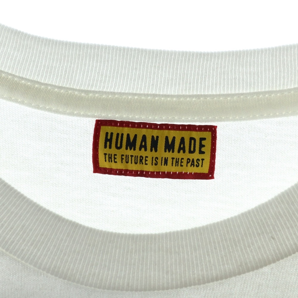 HUMAN MADE(ヒューマンメイド) 25SS GRAPHIC T-SHIRT HM29TE024 グラフィック プリント半袖Tシャツ ホワイト