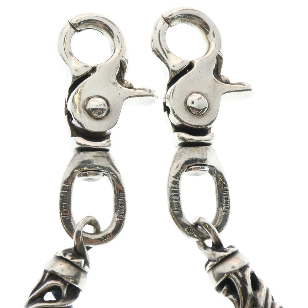 CHROME HEARTS(クロムハーツ) ROLLER LONG-T/2クリップロング ローラー ウォレットチェーン シルバー