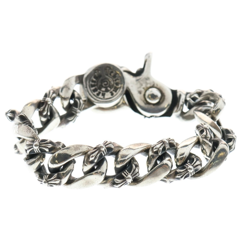 CHROME HEARTS(クロムハーツ) FLRL FNCY CHN LNK フローラルボール ファンシーリンククリップブレスレット 13リンク シルバー