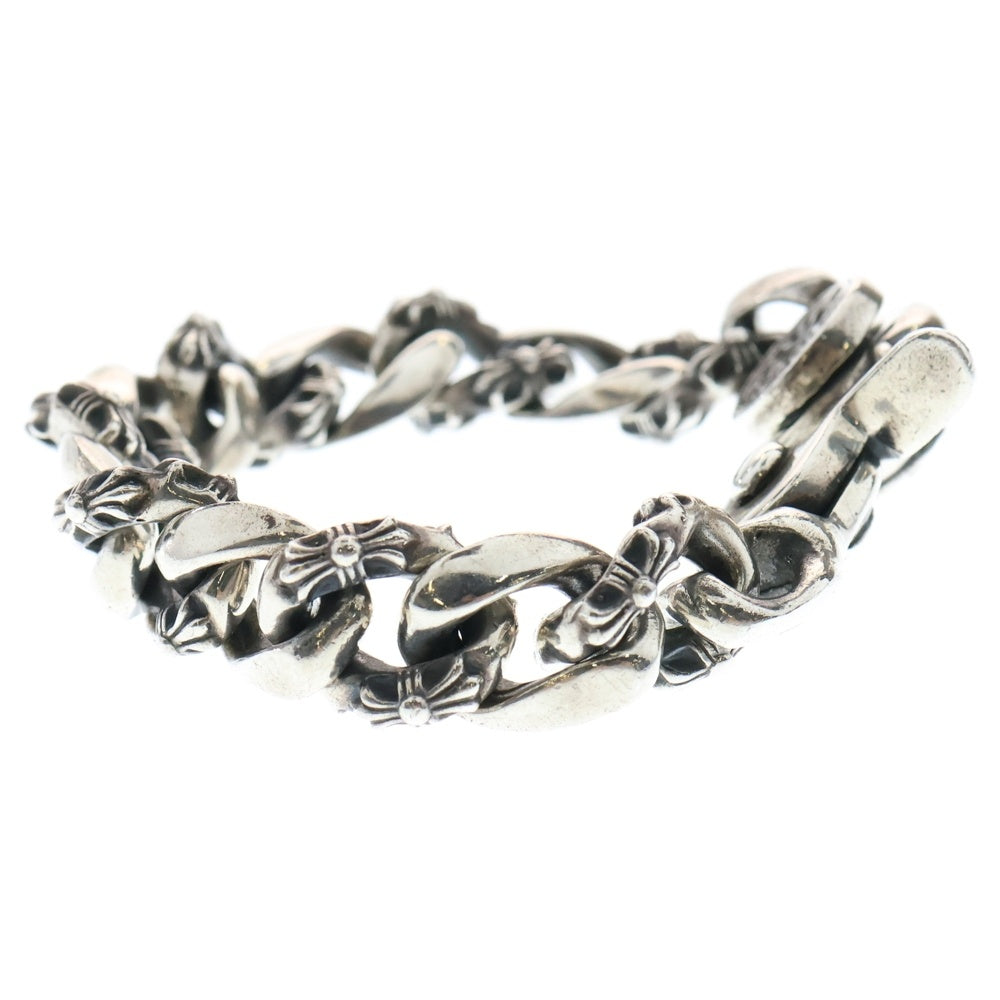 CHROME HEARTS(クロムハーツ) FLRL FNCY CHN LNK フローラルボール ファンシーリンククリップブレスレット 13リンク シルバー