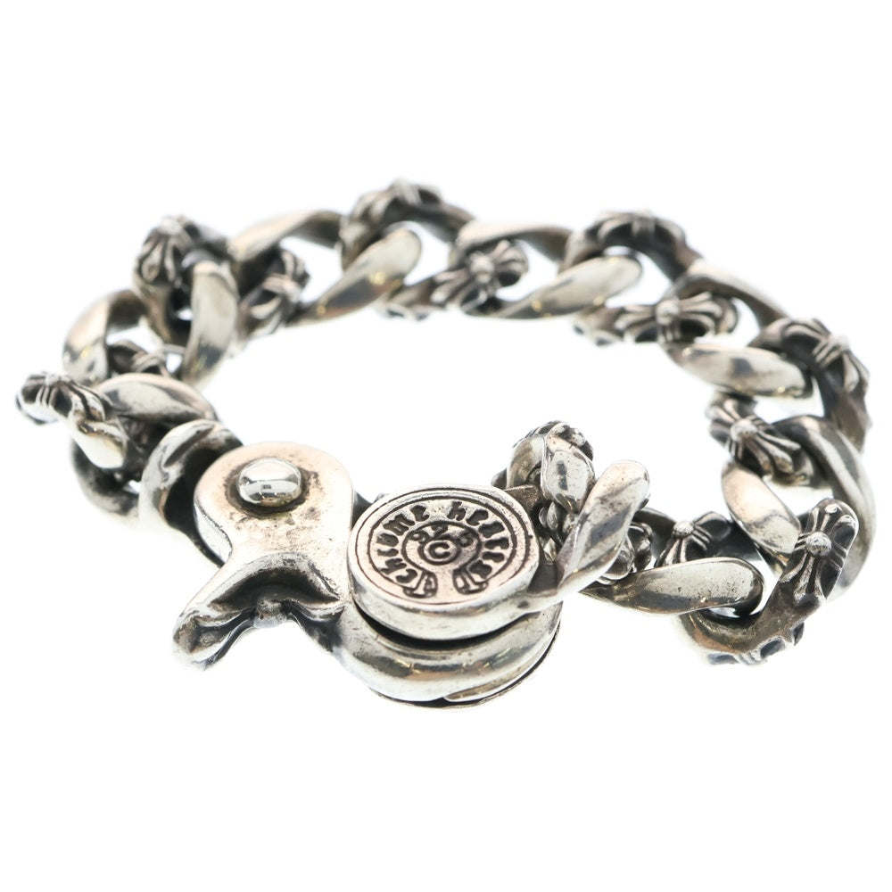 CHROME HEARTS(クロムハーツ) FLRL FNCY CHN LNK フローラルボール ファンシーリンククリップブレスレット 13リンク シルバー