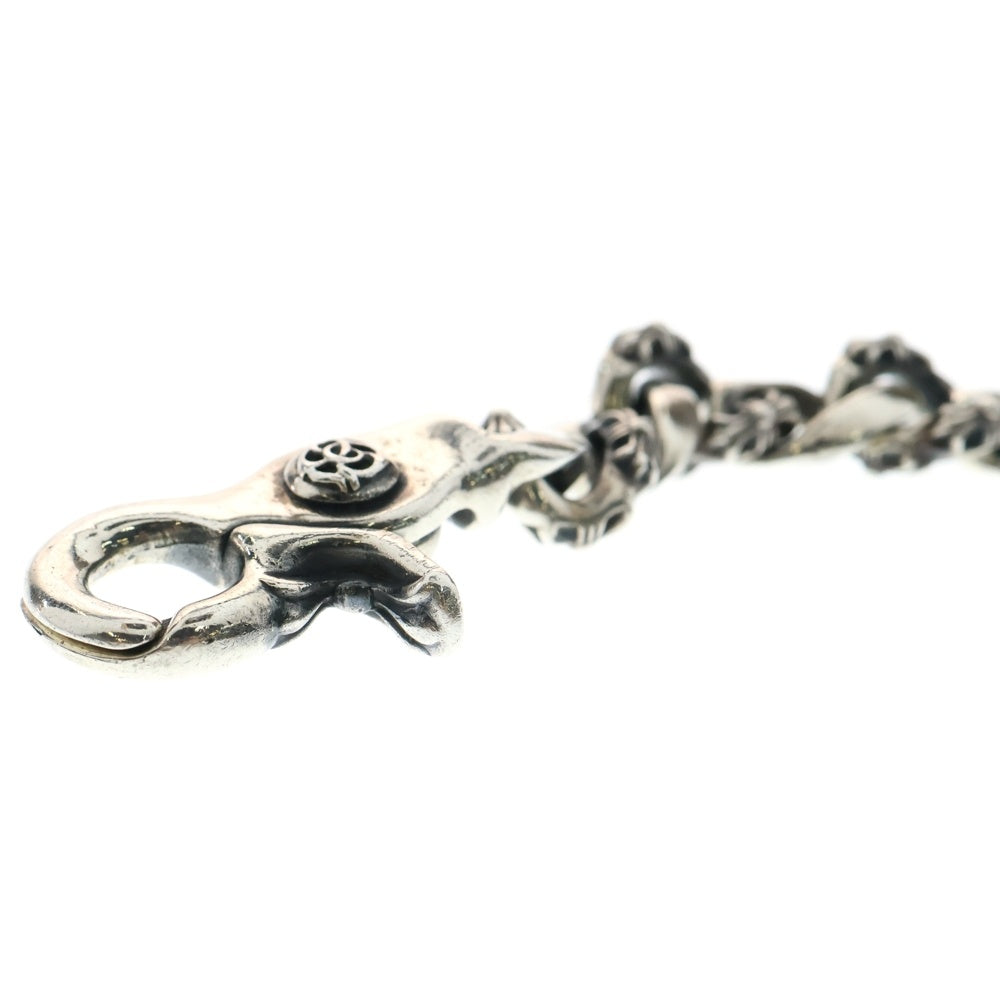 CHROME HEARTS(クロムハーツ) FLRL FNCY CHN LNK フローラルボール ファンシーリンククリップブレスレット 13リンク シルバー