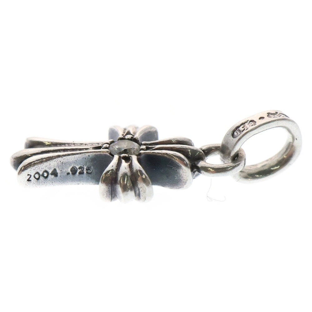 CHROME HEARTS(クロムハーツ) CRS BBYFAT DMND ベイビーファットクロス 両面1ダイヤ ペンダントトップ シルバー BCA238