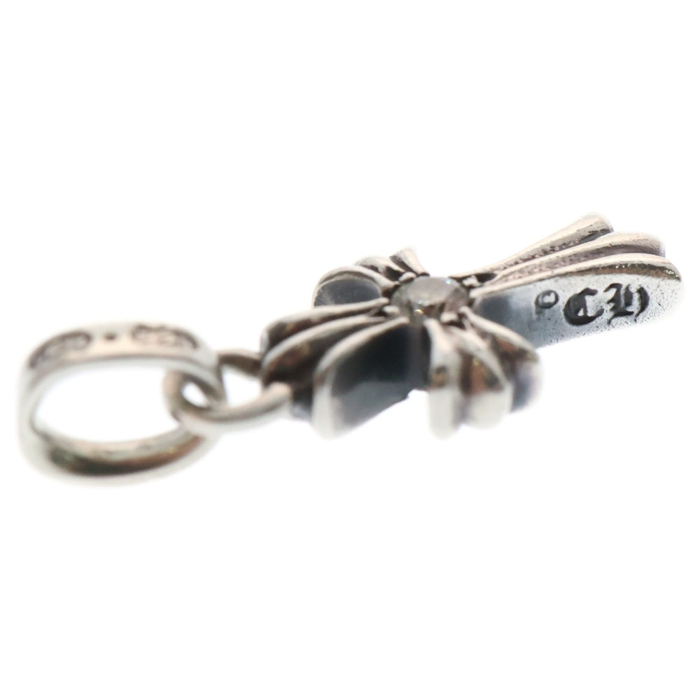 CHROME HEARTS(クロムハーツ) CRS BBYFAT DMND ベイビーファットクロス 両面1ダイヤ ペンダントトップ シルバー BCA238