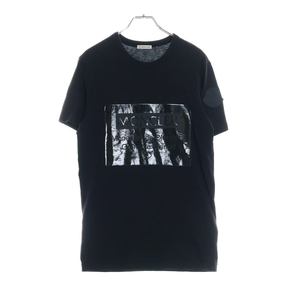 MONCLER(モンクレール) MAGLIA T-SHIRT F20918C79710 8390T マグリア プリントTシャツ ブラック