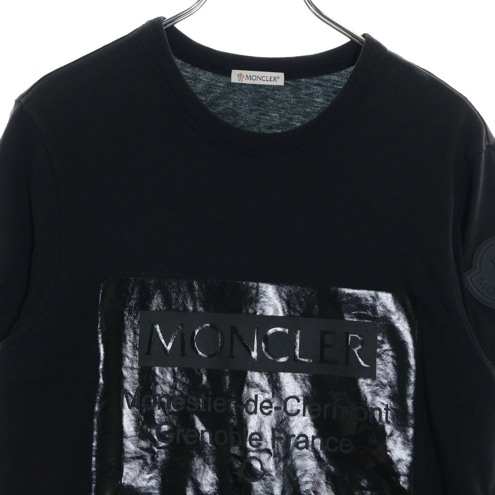 MONCLER(モンクレール) MAGLIA T-SHIRT F20918C79710 8390T マグリア プリントTシャツ ブラック