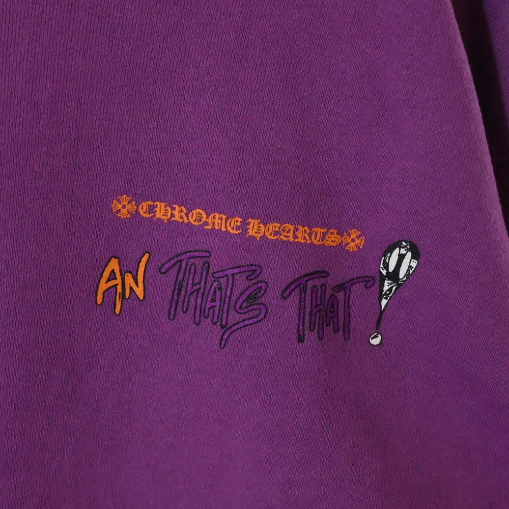 CHROME HEARTS(クロムハーツ) ×MATTY BOY I WANT MORE NOT LESS AN THAT'S THAT HOODIE マッティボーイ プリントプルオーバーフーディ パープル