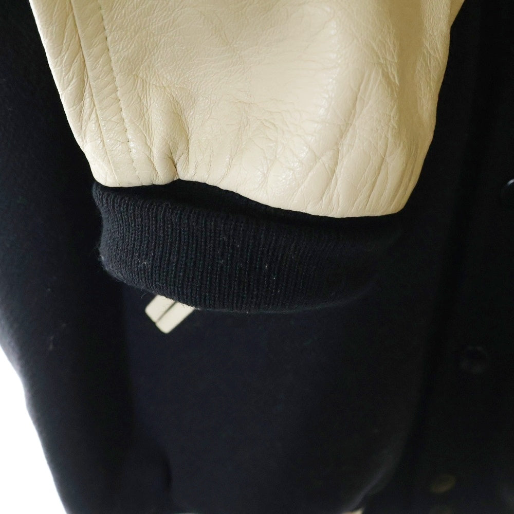 CELINE(セリーヌ) 22SS OVERSIZE CLASSIC TEDDY JACKET テディジャケット ブルゾン ブラック/ホワイト 2V56D89C