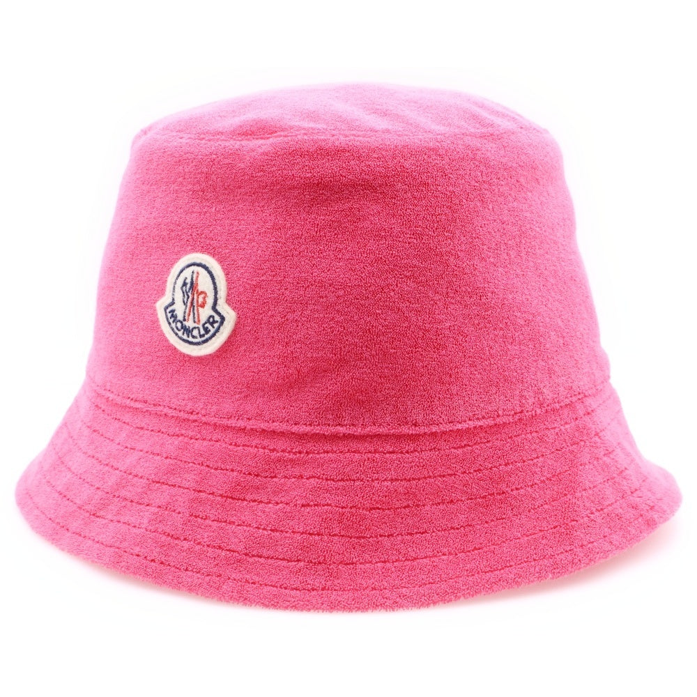 MONCLER(モンクレール) 23SS Reversible Logo Patch Bucket Hat I10933B00030596LS562 リバーシブルロゴバケットハット 帽子 ピンク