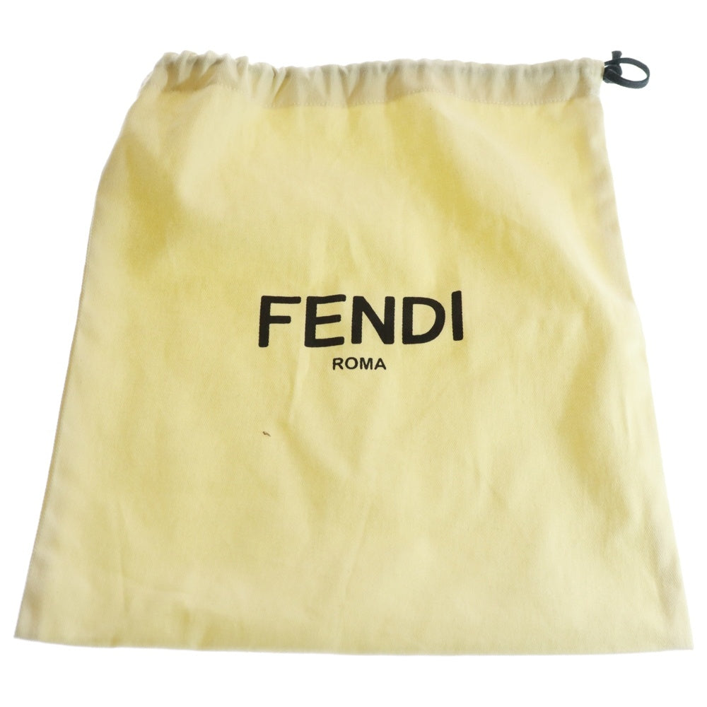 FENDI(フェンディ) FF Fur Pool Slide Sandal FFロゴファースライドサンダル ブラック/ブラウン レディース