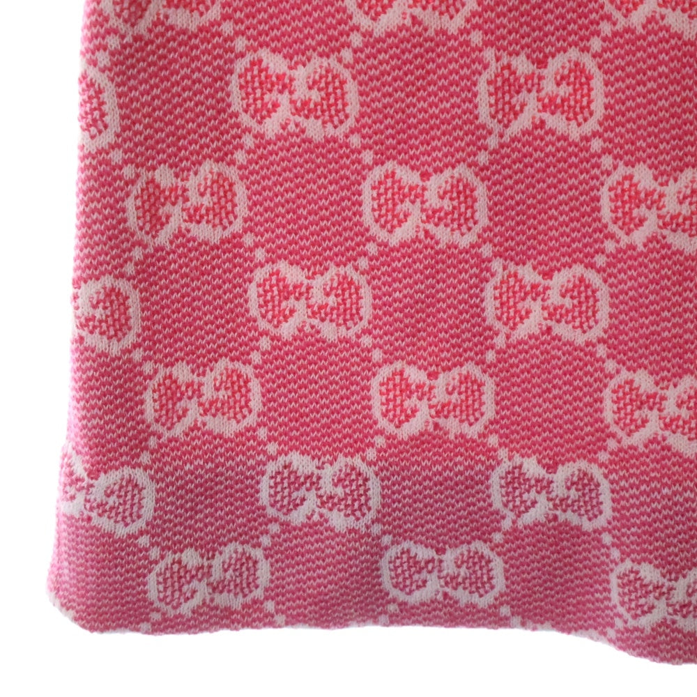 GUCCI(グッチ) GG jacquard Wool Knit Dress 629464 XKBHQ GGジャカード ウール ニットワンピース ドレス ピンク レディース