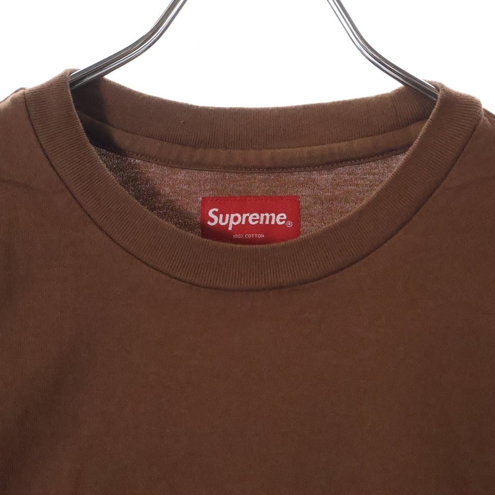 SUPREME(シュプリーム) 23SS Small Box Logo L/S Tee スモールボックスロゴ長袖Tシャツ ブラウン