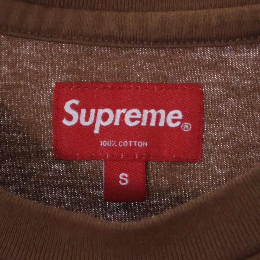 SUPREME(シュプリーム) 23SS Small Box Logo L/S Tee スモールボックスロゴ長袖Tシャツ ブラウン
