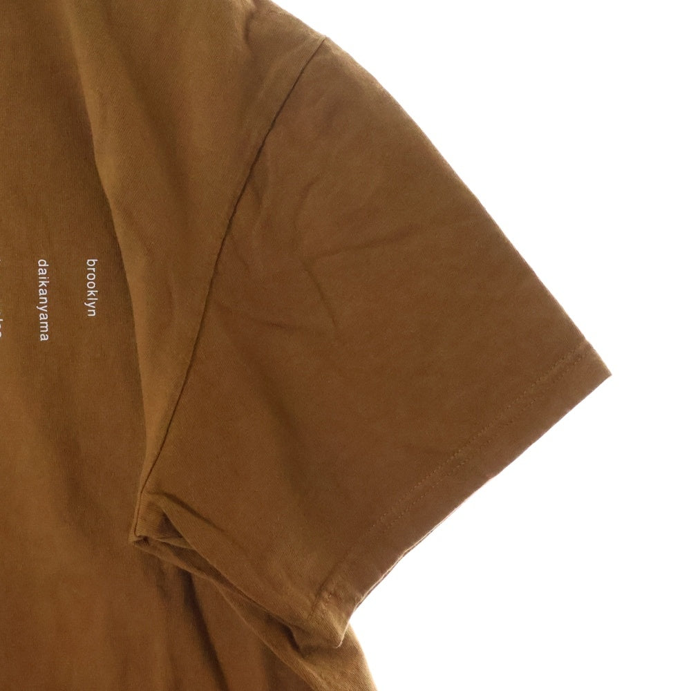 SUPREME(シュプリーム) 23SS Location Tee ロケーション半袖Tシャツ ブラウン