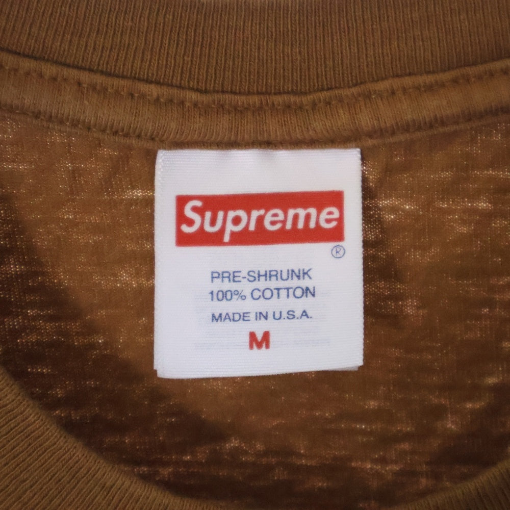 SUPREME(シュプリーム) 23SS Location Tee ロケーション半袖Tシャツ ブラウン