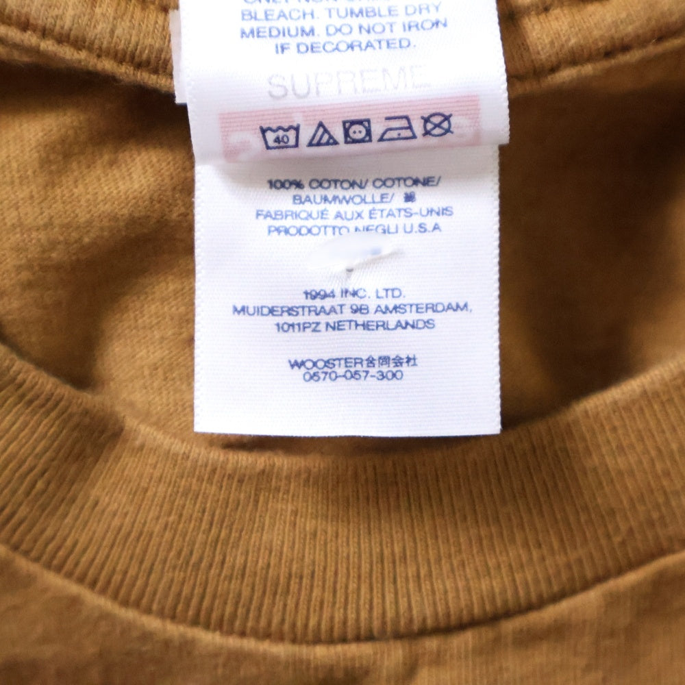 SUPREME(シュプリーム) 23SS Location Tee ロケーション半袖Tシャツ ブラウン