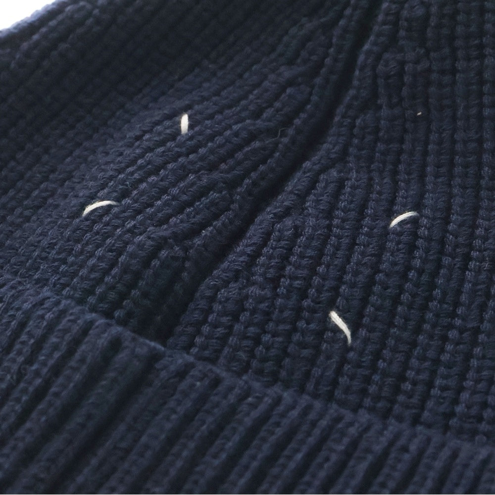 Maison Margiela 14(メゾンマルジェラ) 4stitch Kinit Cap S50TC0051 S17791 4ステッチ ニットキャップ ニット帽子 ネイビー