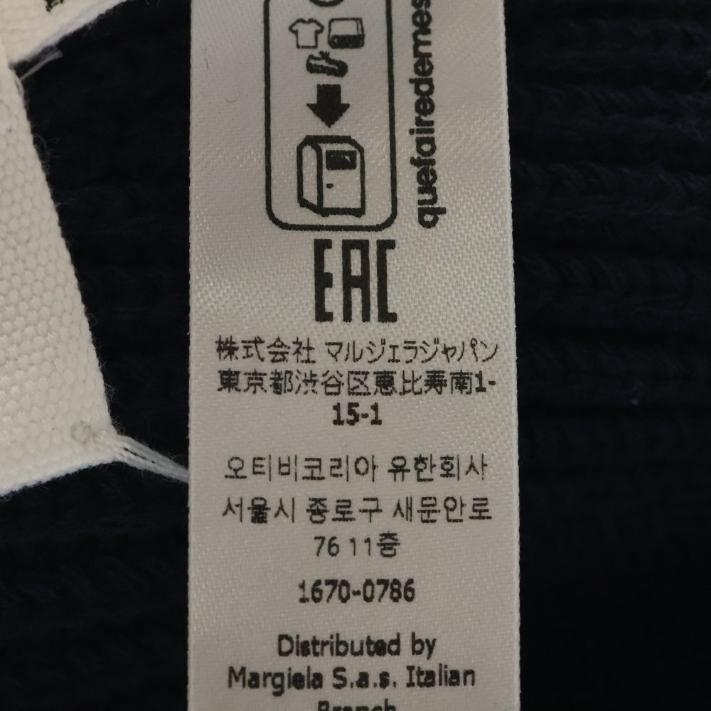 Maison Margiela 14(メゾンマルジェラ) 4stitch Kinit Cap S50TC0051 S17791 4ステッチ ニットキャップ ニット帽子 ネイビー