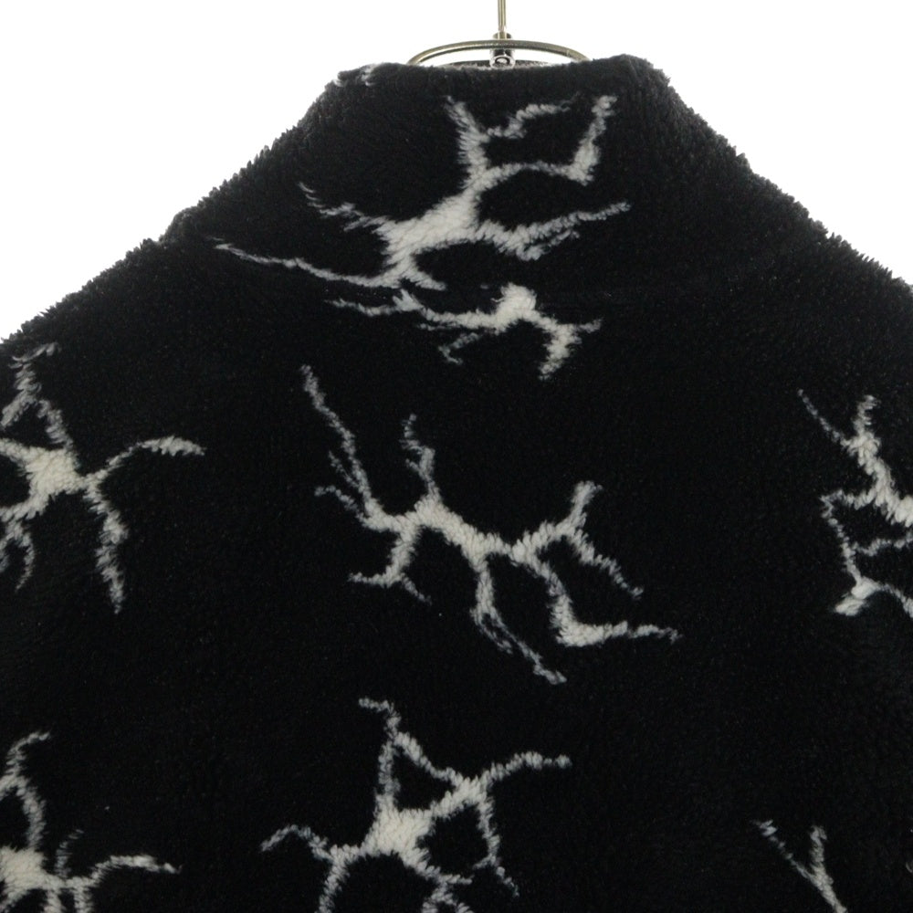 HUF(ハフ) QUAKE SHERPA 1/4 ZIP FLEECE JACKET FL00185 ハーフジップフリースジャケット ブラック