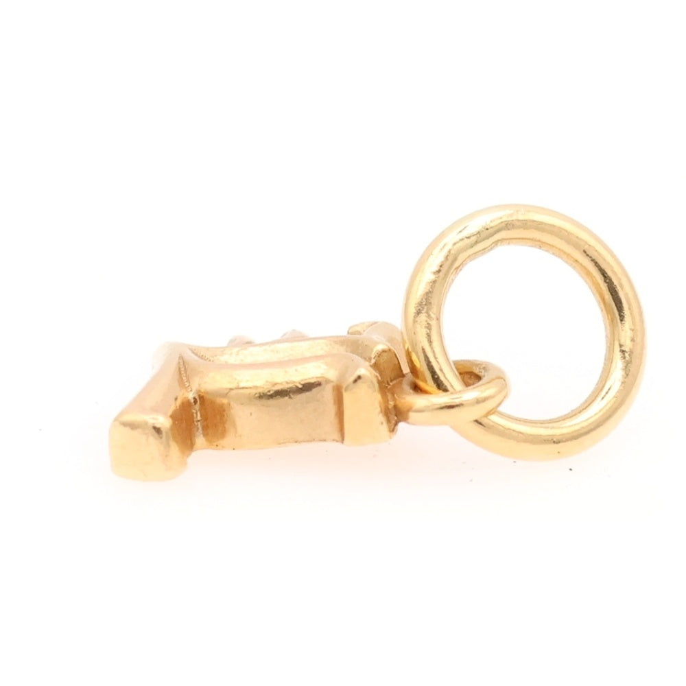 CHROME HEARTS(クロムハーツ) 22K STACK ALPHABET アルファベットスタックチャーム L イニシャルペンダントトップ ゴールド