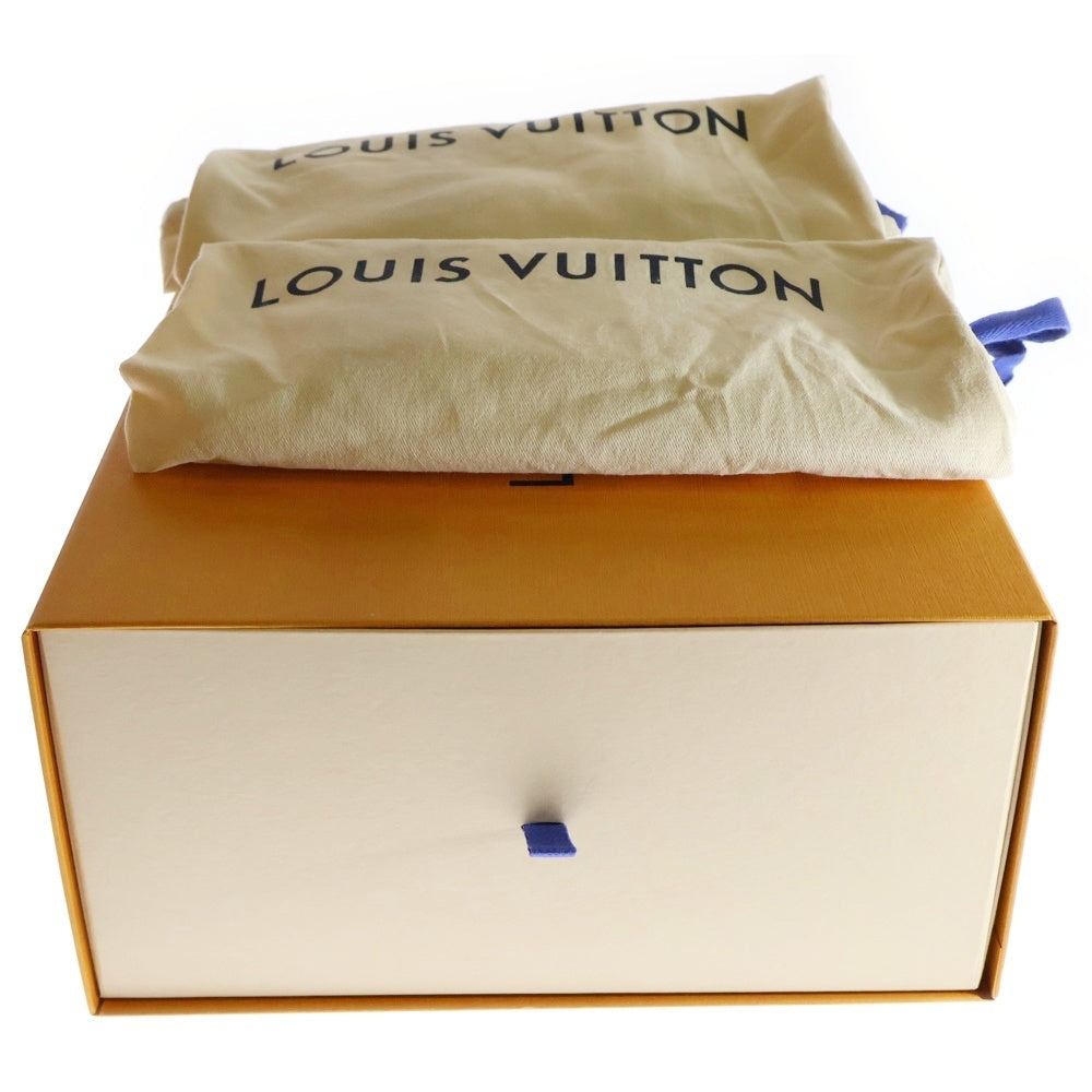 LOUIS VUITTON(ルイヴィトン) LVトレイナーライン モノグラムテキスタイル ローカットスニーカー シューズ RFIDタグ レッド