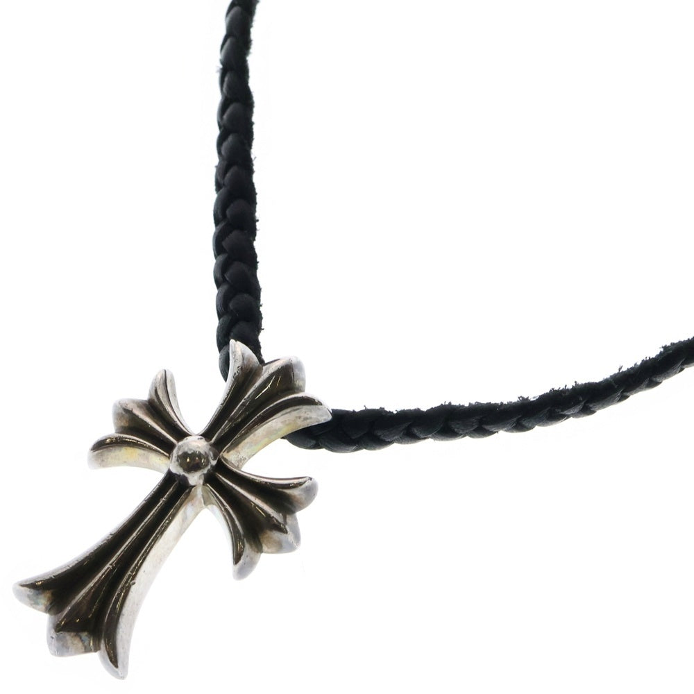 CHROME HEARTS(クロムハーツ) CH CRS SMLスモールCHクロス BC ボロチップブレイド ネックレス シルバー BCA220