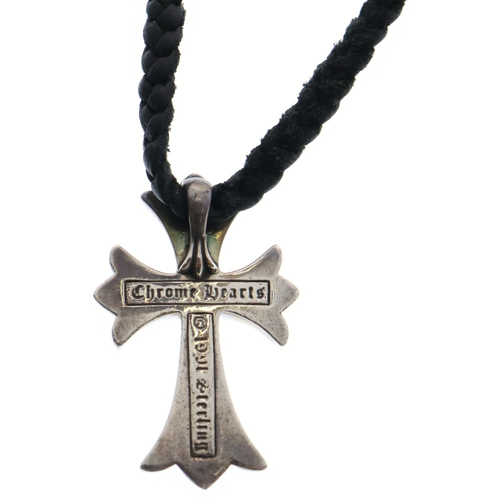 CHROME HEARTS(クロムハーツ) CH CRS SMLスモールCHクロス BC ボロチップブレイド ネックレス シルバー BCA220