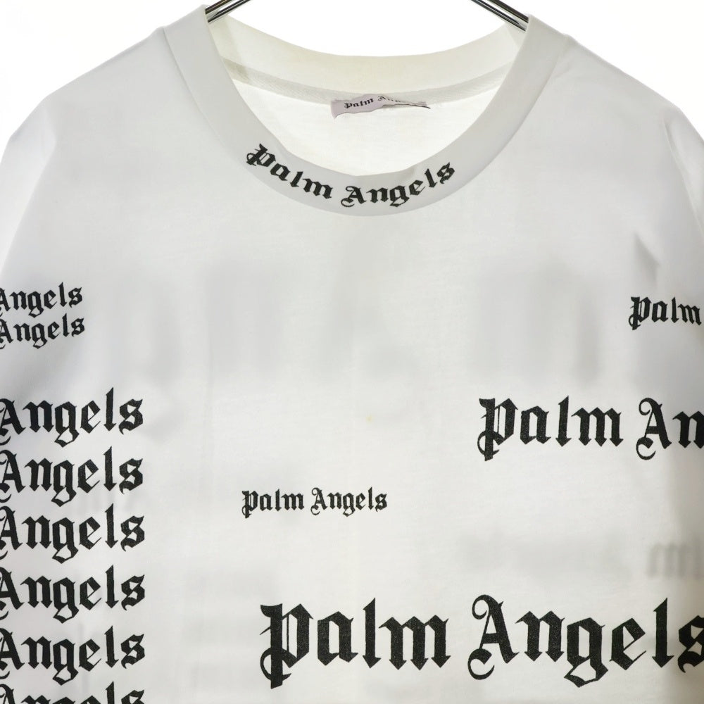 Palm Angels(パームエンジェルス) ULTRA LOGO OVER TEE L/S ウルトラロゴオーバーTシャツ PMBD011E19469002 ホワイト