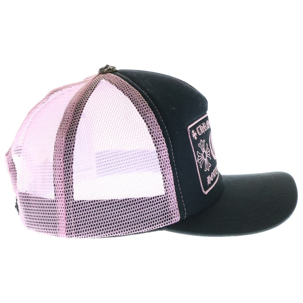 CHROME HEARTS(クロムハーツ) TRUCKER CAP トラッカーキャップ CHパッチクロスボール付メッシュキャップ 帽子 ブラック/ピンク
