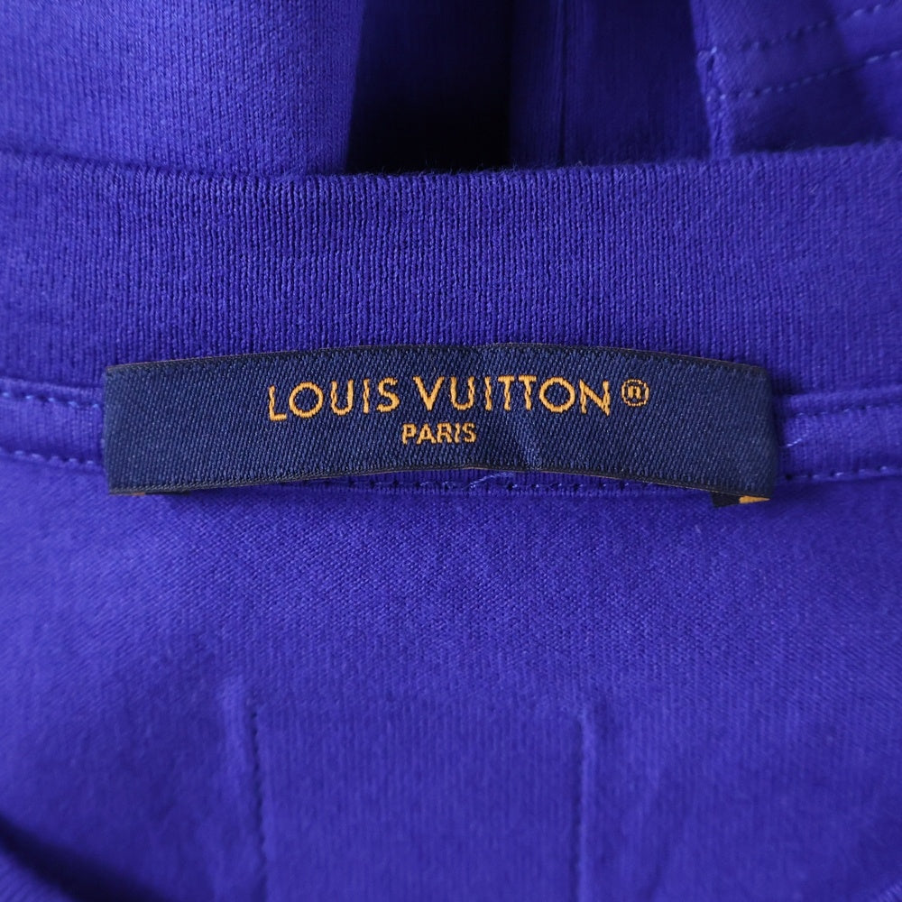 LOUIS VUITTON(ルイヴィトン) 25SS エンベリッシュド ラインストーンコットン半袖Tシャツ RM251M NPG HSY91W ブルー