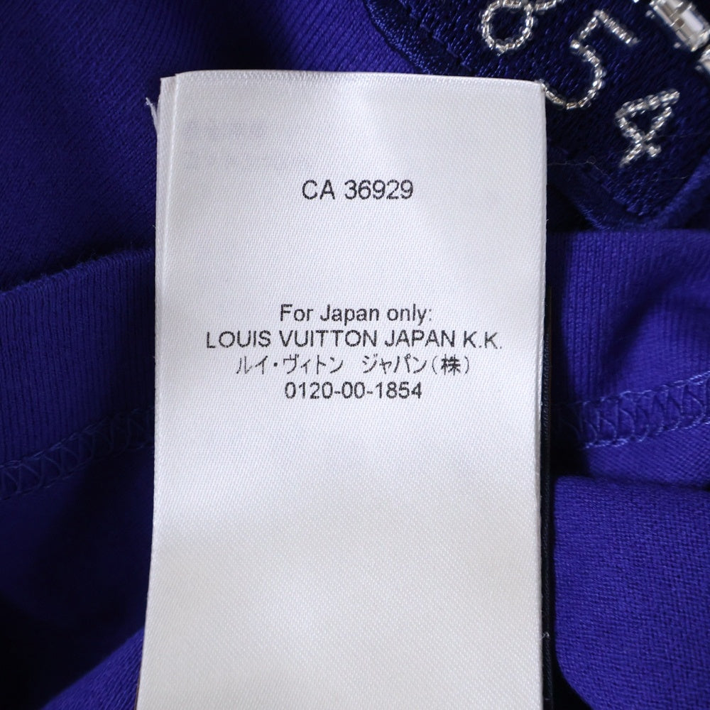 LOUIS VUITTON(ルイヴィトン) 25SS エンベリッシュド ラインストーンコットン半袖Tシャツ RM251M NPG HSY91W ブルー