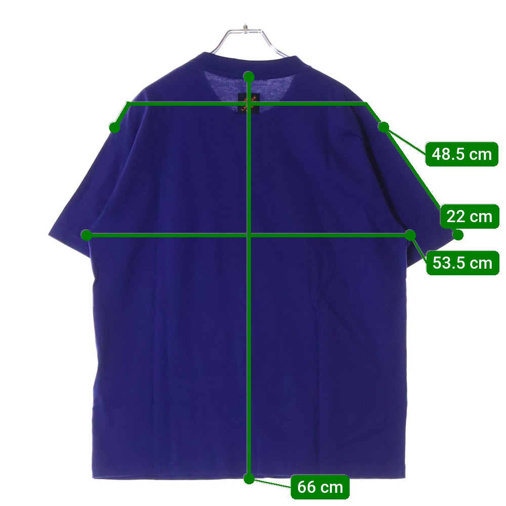 LOUIS VUITTON(ルイヴィトン) 25SS エンベリッシュド ラインストーンコットン半袖Tシャツ RM251M NPG HSY91W ブルー