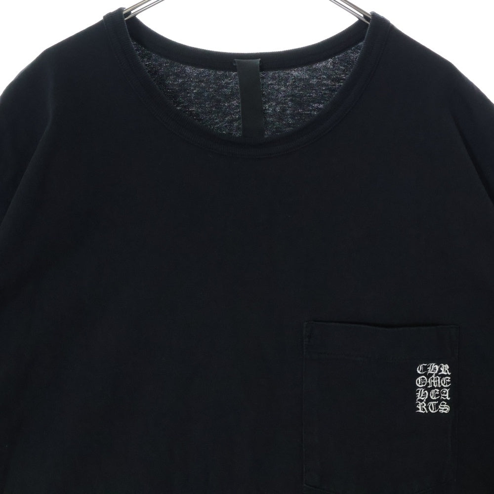 CHROME HEARTS(クロムハーツ) Y NOT S/S ワイノット ロゴ刺繍 半袖Tシャツ カットソー ブラック