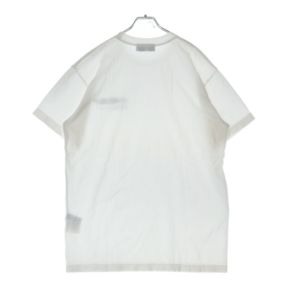 AMBUSH(アンブッシュ) S/S LOGO PRINT Tee ロゴ プリント クルーネック 半袖Tシャツ カットソー ホワイト 12114651