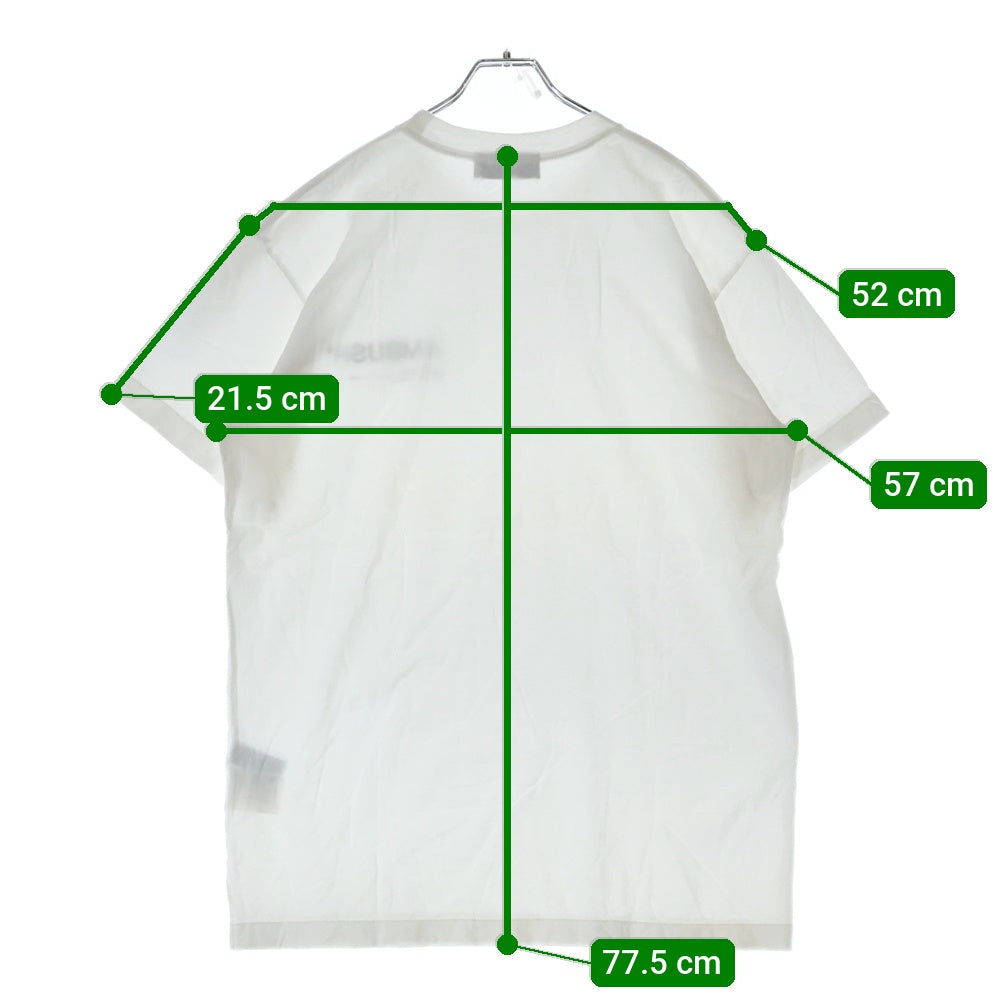 AMBUSH(アンブッシュ) S/S LOGO PRINT Tee ロゴ プリント クルーネック 半袖Tシャツ カットソー ホワイト 12114651