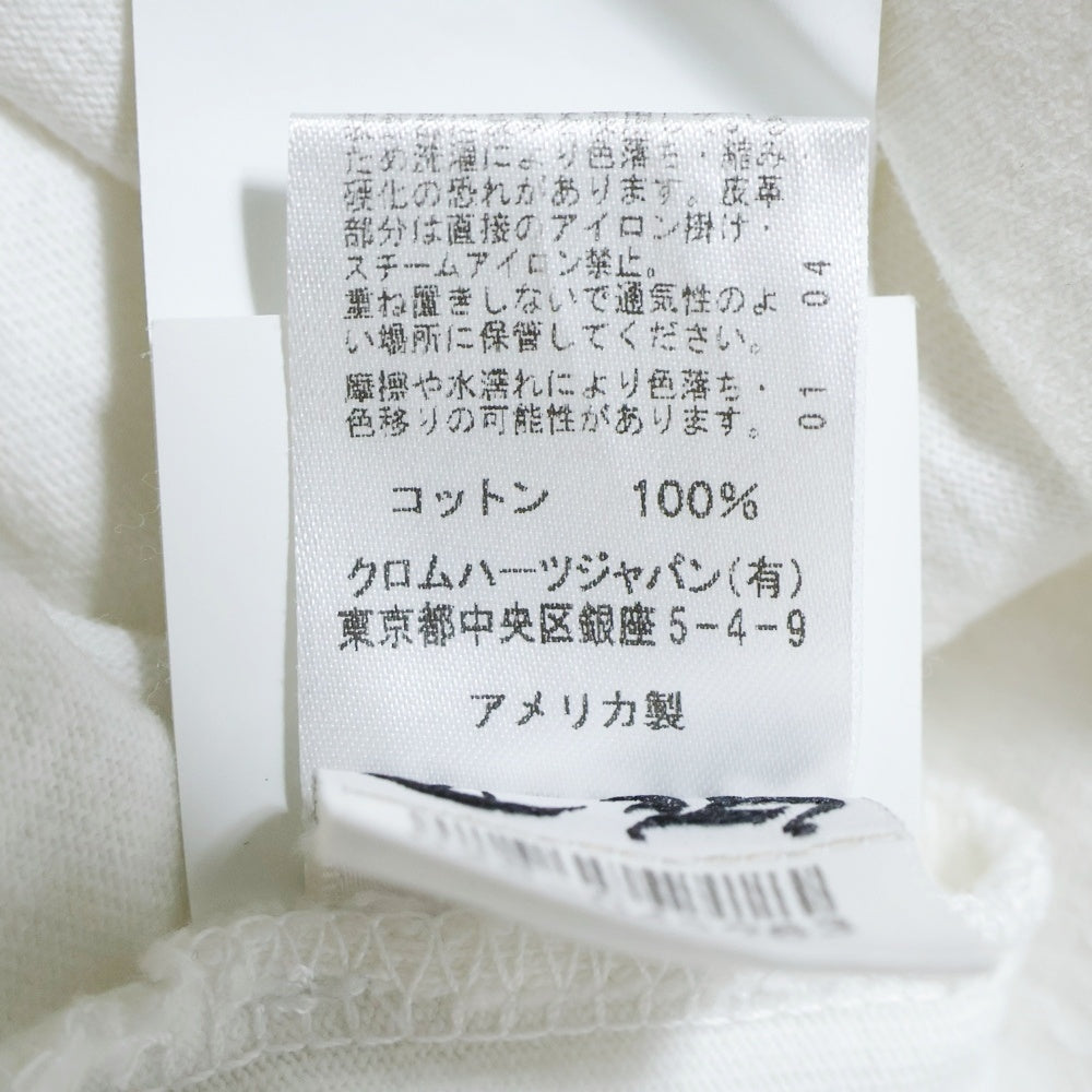 CHROME HEARTS(クロムハーツ) Y NOT L/S Tee ワイノット ロゴ刺繍 長袖Tシャツ カットソー ホワイト
