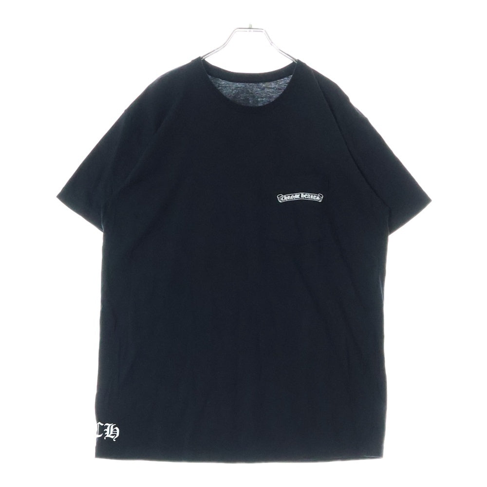 CHROME HEARTS(クロムハーツ) FLEURKNEE Tee フレアニー プリント クルーネック 半袖Tシャツ カットソー ブラック