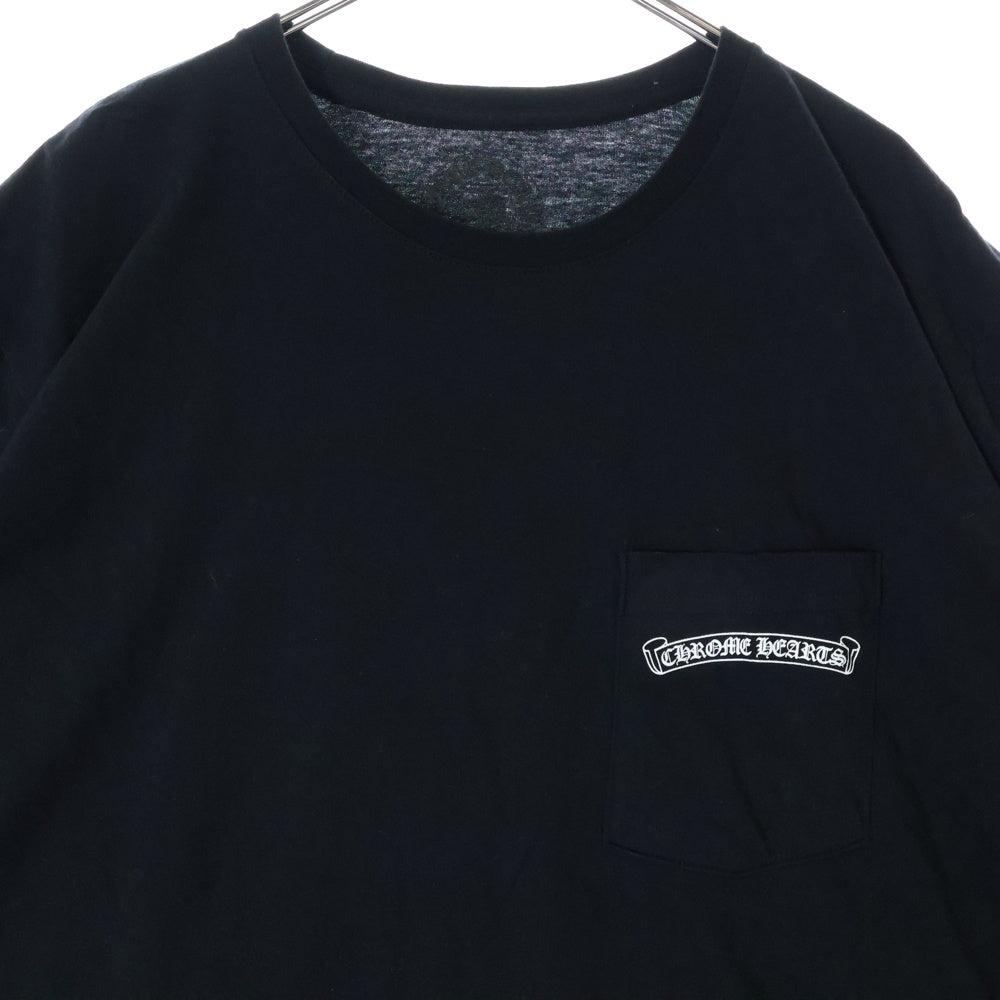 CHROME HEARTS(クロムハーツ) FLEURKNEE Tee フレアニー プリント クルーネック 半袖Tシャツ カットソー ブラック