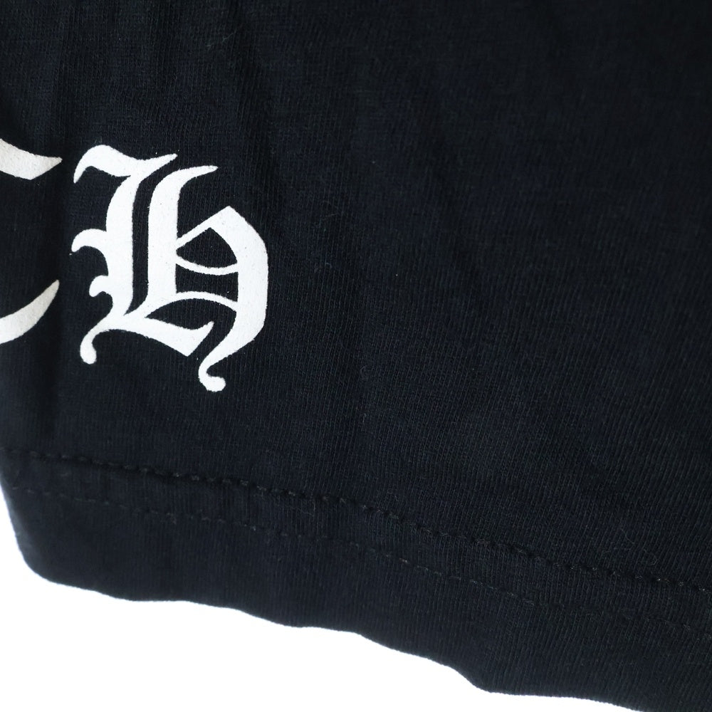 CHROME HEARTS(クロムハーツ) FLEURKNEE Tee フレアニー プリント クルーネック 半袖Tシャツ カットソー ブラック