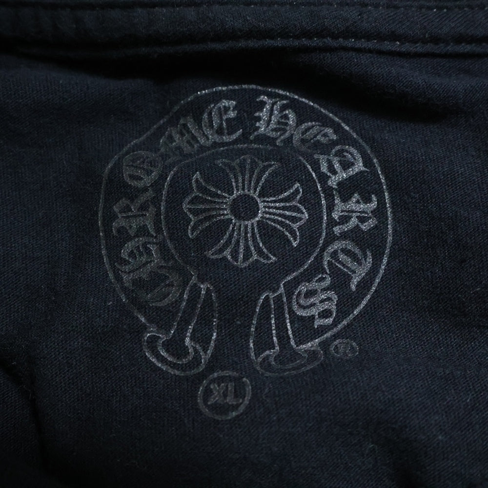 CHROME HEARTS(クロムハーツ) FLEURKNEE Tee フレアニー プリント クルーネック 半袖Tシャツ カットソー ブラック