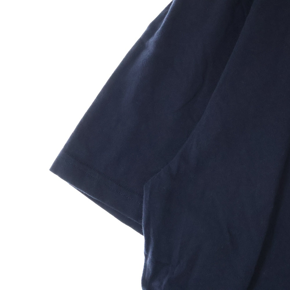 MONCLER(モンクレール) 21AW ×FRGMT フラグメント ロゴプリント サコッシュ クルーネック 半袖Tシャツ カットソー ネイビー/ブラック G209U8C00002