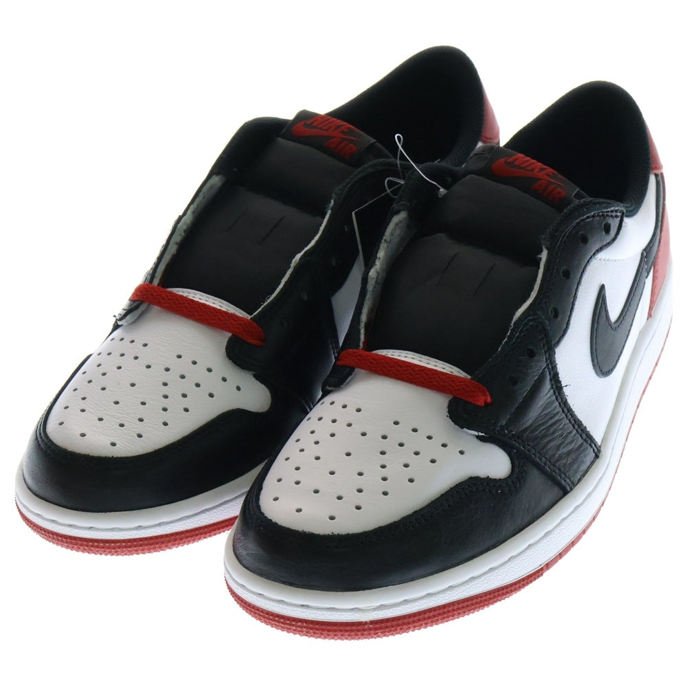NIKE(ナイキ) AIR JORDAN 1 RETRO LOW OG BLACK TOE CZ0790-106 エアジョーダン1 ブラックトゥ ローカットスニーカー ホワイト/ブラック/レッド US9/27.0cm