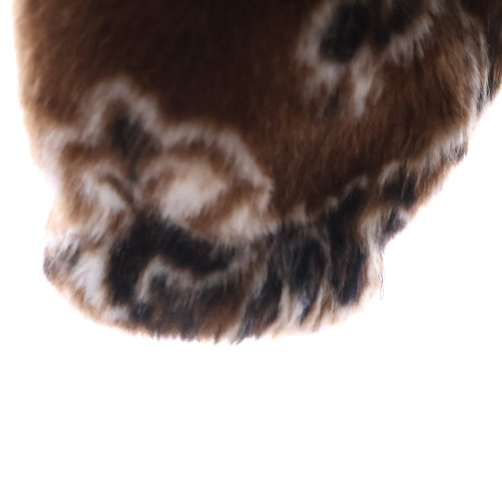 SUPREME(シュプリーム) 21SS Bandana Faux Fur Bomber Jacket バンダナ ファー ボンバーアーチロゴジャケット ブラウン