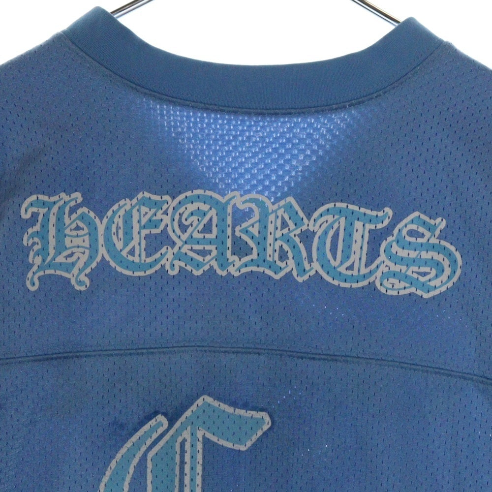 CHROME HEARTS(クロムハーツ) MESH WARM UP JERSEY TEE CHプリントメッシュ半袖Tシャツ ブルー