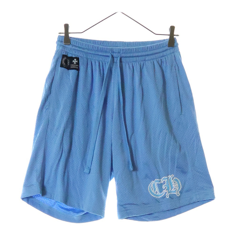CHROME HEARTS(クロムハーツ) MESH VARSITY SHORTS CHプリントメッシュハーフパンツ ショーツ ブルー