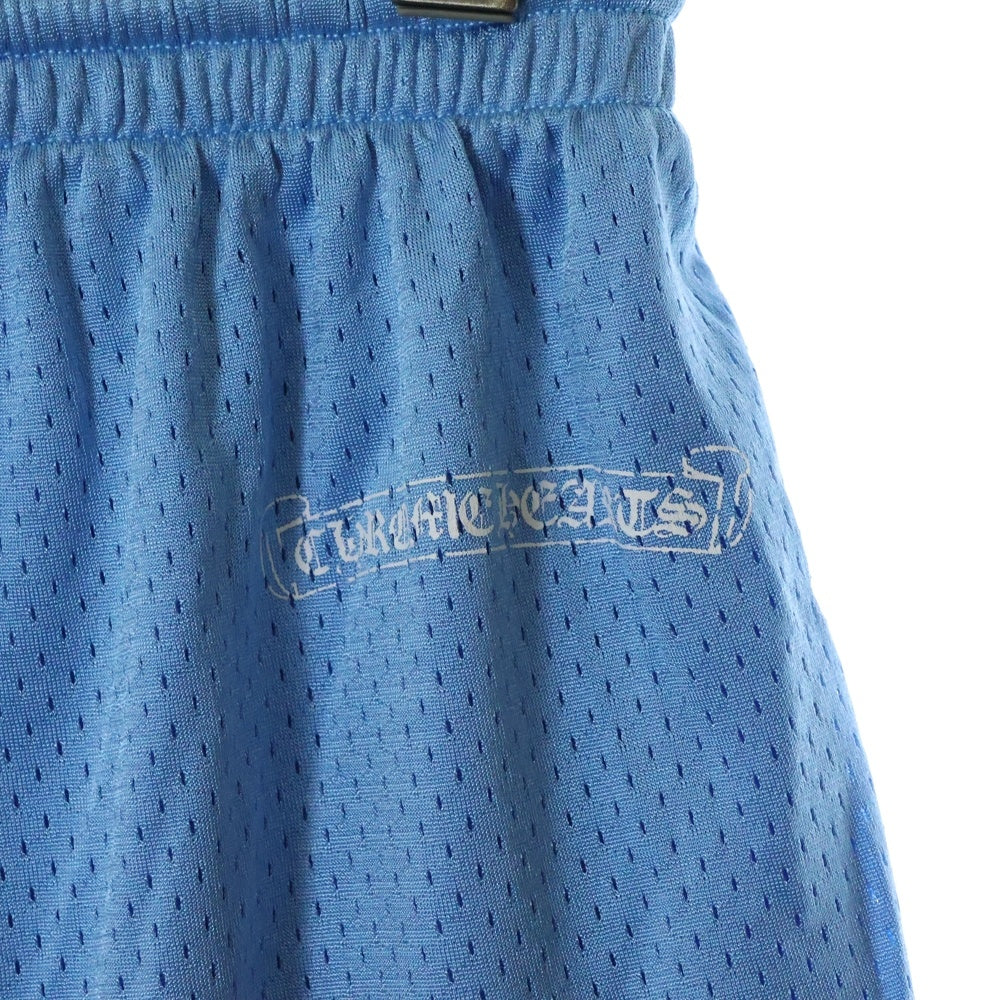 CHROME HEARTS(クロムハーツ) MESH VARSITY SHORTS CHプリントメッシュハーフパンツ ショーツ ブルー