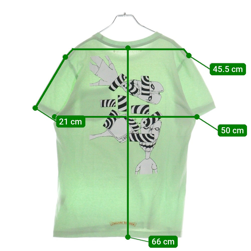 CHROME HEARTS(クロムハーツ) ×MATTY BOY PPO SEAFORM GRN LS ×マッティボーイ バックプリント半袖Tシャツ グリーン