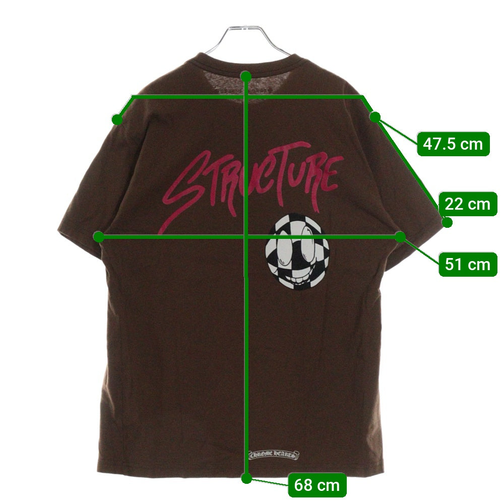 CHROME HEARTS(クロムハーツ) ×MATTY BOY PPO STRUCTURE TEE ×マッティボーイ バックプリント半袖Tシャツ ブラウン